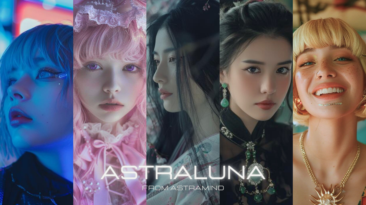 「現実世界に降り立つ星々の導き手たち：AstraMindアプリから誕生したAstraLunaグループの華麗なる登場」